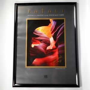 Michael Fatali INK SIGNED Angel Arch Slot Canyon UT Frame Art Photo Poster Print